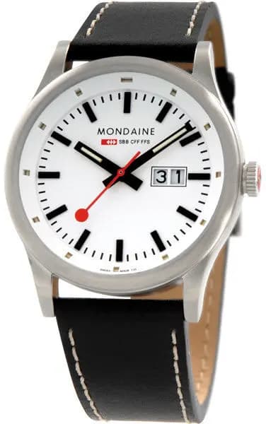 Mondaine Watch Sport Line Night Vision Big Date - White MD-052