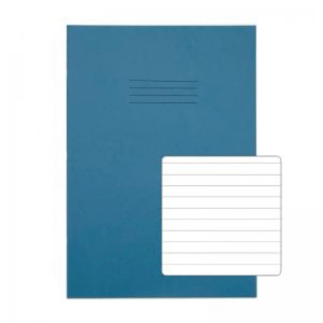 RHINO A4 Exercise Book 80 Page, Light Blue, F8 (Pack of 50)