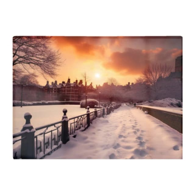 Warren Reed Designer A Snowy Walk In London Chopping Board