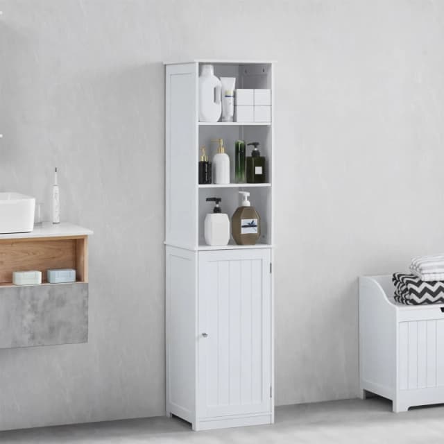 Lassic Bath Vida Priano 1 Door 2 Shelf Tall Cabinet White unisex One Size