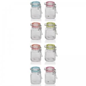 Sabichi 8 Piece Mini Glass Storage Jars