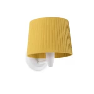 Samba Wall Light with Shade White, E27