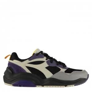 Diadora Lifestyle Whizz Run Trainers Mens - Black/Mulberry