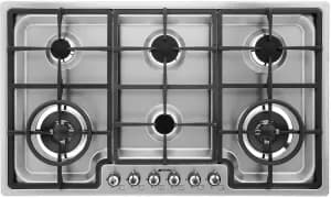 SMEG Classic PGF96 6 Burner Gas Hob