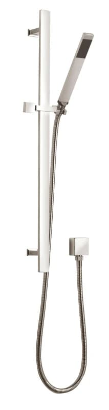 Balterley Rectangular Slider Rail Kit with Outlet Elbow Chrome Silver