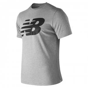 New Balance Logo Graphic QT T Shirt Mens - Grey