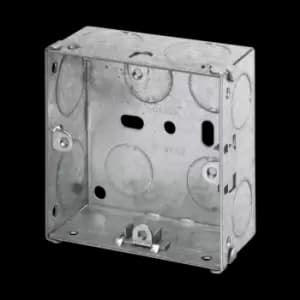 Click Scolmore Essentials 1 Gang 35MM K/O Galvanised Metal Back Box - WA095