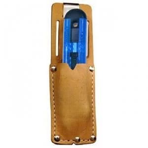 Pacific Handy Cutter Clip On Holster Leather Metal Belt Clip Brown Ref