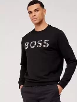 BOSS Boss Weboss Logo Sweatshirt, Black Size M Men