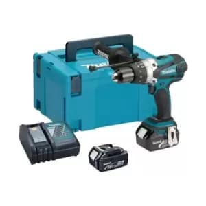 Makita - DHP458RMJ LXT 18v Combi Hammer Drill + 2 x 4.0ah Batts + Makpac