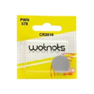 Wot-nots - Coin Cell Battery CR2016 - Lithium 3V - PWN578