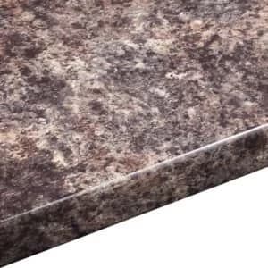 38mm Jamocha Brown Gloss Round edge Laminate Worktop L3.6m D600mm