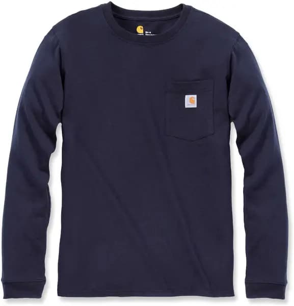 Carhartt Workwear Pocket Womens Long Sleeve Shirt, blue, Size L