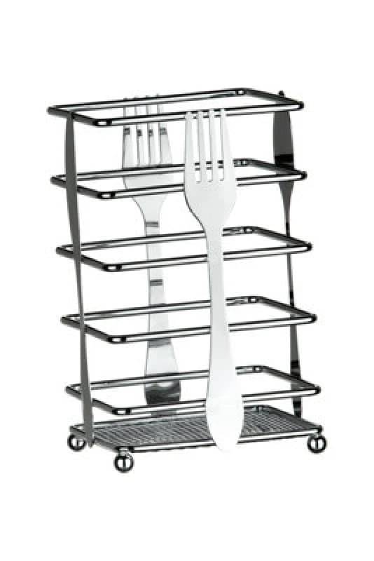 Premier Housewares Cutlery Design Cutlery Caddy Silver