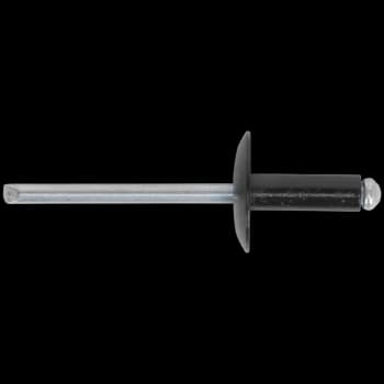 Sealey Large Flange Black Aluminium Rivets 4mm 14mm Pack of 200