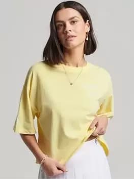 Superdry Code Core Sport Tee -yellow, Yellow, Size 14, Women