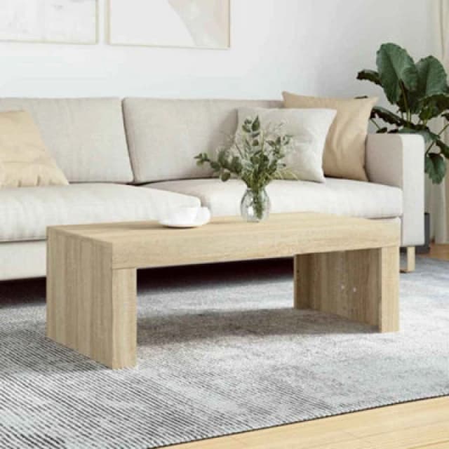 VIDAXL Coffee Table Sonoma Oak 102x50x36cm Engineered Wood Vidaxl 8720845920357