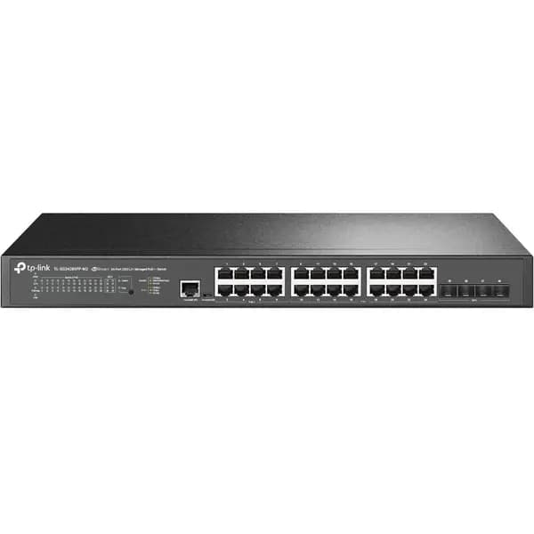 TP Link Omada 24-Port 2.5GBASE-T and 4-Port 10GE SFP+ L2+ Managed Switch with 16-Port PoE+ & 8-Port PoE++ SG3428XPP-M2