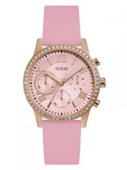 Guess Silicone Rhinestone Watch