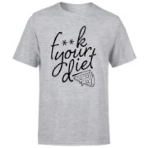 F**k Your Diet Mens T-Shirt - Grey - 3XL