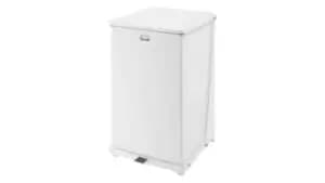 Rubbermaid Commercial Products Defenders 95L Pedal Galvanised Steel Waste Bin