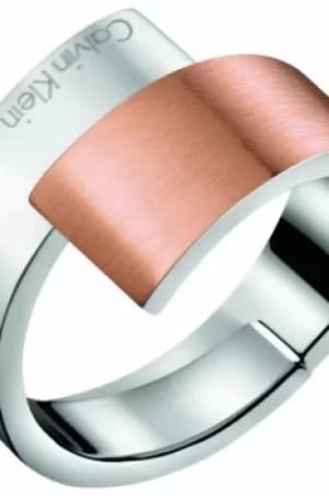 Ladies Calvin Klein Two-tone steel/gold plate Size LIntense Ring KJ2HPR280106