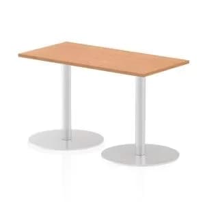 Italia Poseur Table Rectangle 1200600 Top 725 High Oak
