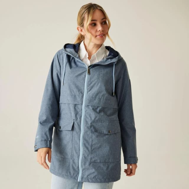 Womens waterproof jacket Regatta Navaeh Bleu Female 38