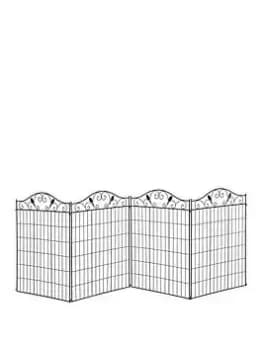 Outsunny Decorative Fence Panels X 4