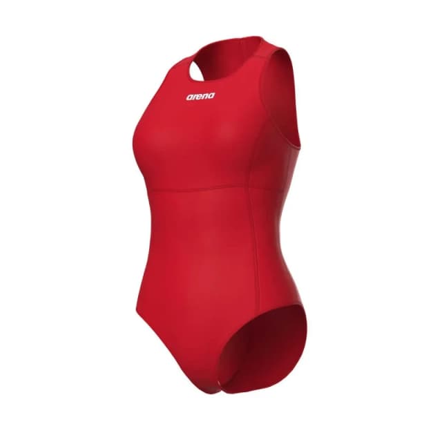 Womens 1 Piece swimsuit Arena Team Solid Rouge Female 38