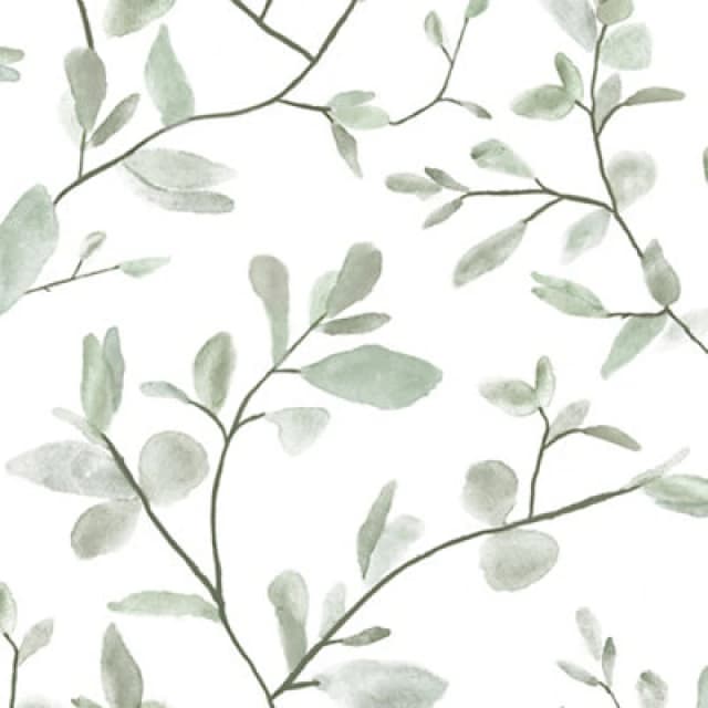 Superfresco Easy Eugenie Leaf Trail Green Wallpaper Green unisex