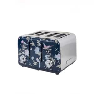 Laura Ashley VQSBT583BSUK Elveden 4 Slice Toaster