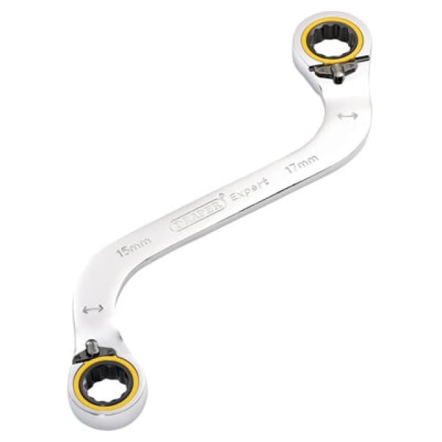 Draper Expert Hi Torq Double Ring Ratchet S Spanner 03945 Range Metric: 15mm x 17mm