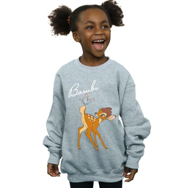 Disney Bambi Butterfly Tail Sweatshirt Grey