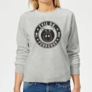Toy Story Evil Dr Porkchop Womens Sweatshirt - Grey - 3XL