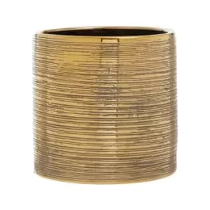 18cm Gold Textured Planter
