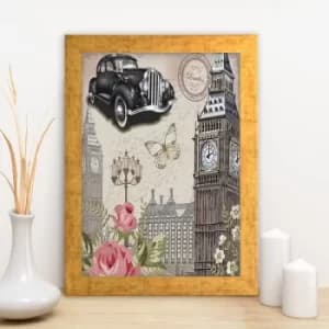 AC11115870592 Multicolor Decorative Framed MDF Painting