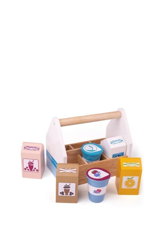 Bigjigs Toys Dairy Delivery Set Multi