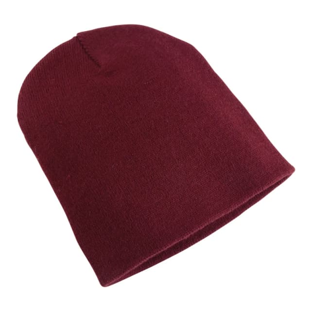 Yupoong Mens Flexfit Heavyweight Standard Beanie Winter Hat in Maroon Maroon Male One Size