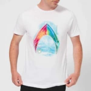 Aquaman Mera Beach Symbol Mens T-Shirt - White