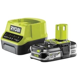 Ryobi ONE+ 18V Compact Charger & 18V 1.5Ah Li-ion Battery