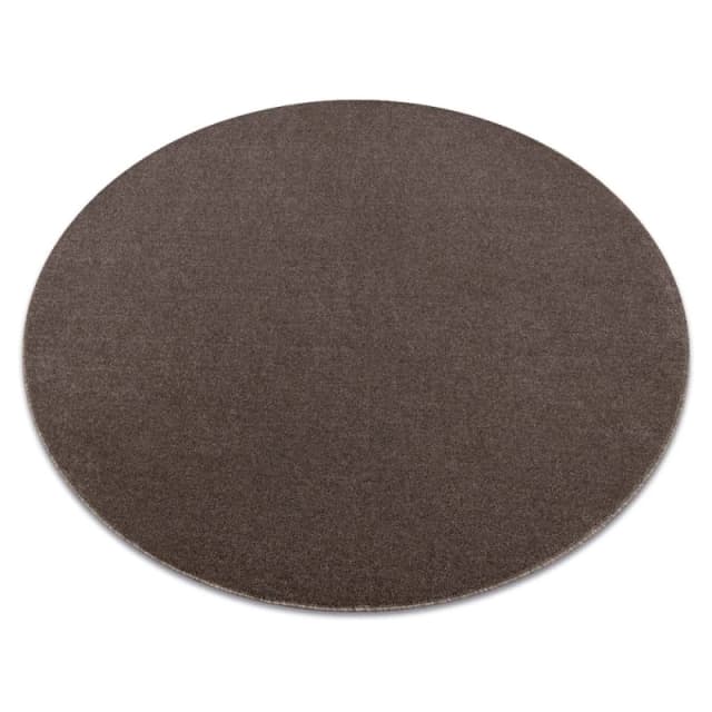 RugsX Eton Plus Rug in Brown Size: 150cm diameter Brown Unisex 150cm diameter