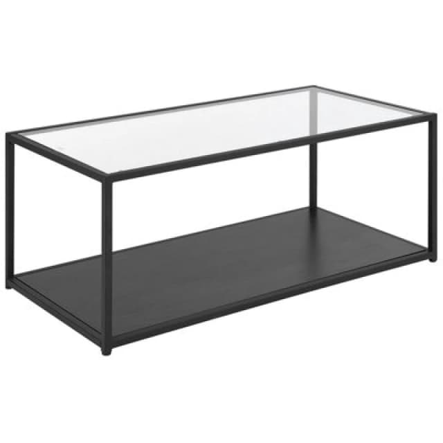 Beliani Coffee Table Medora Glass Black