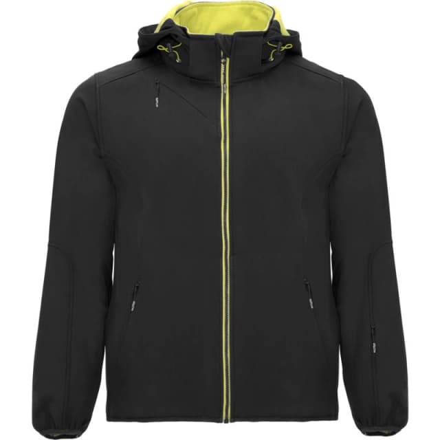 ROLY ROLY Men Siberia Soft Shell Jacket in Black Size: X-Small Black XS Male 5063470467167