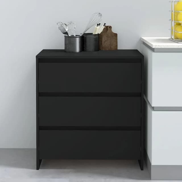 VIDAXL Sideboard Black 70x41x75cm Engineered Wood Vidaxl 8720286835203