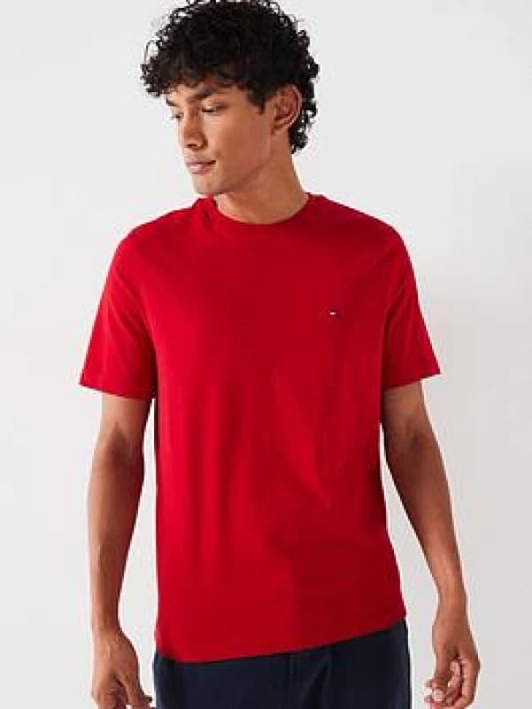 Tommy Hilfiger Thick T-Shirt, Regular Fit Red Men S;XXL;XL;L;M
