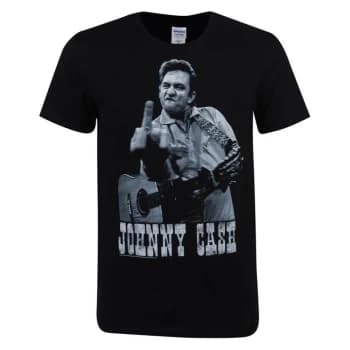 Official Johnny Cash T Shirt - Black