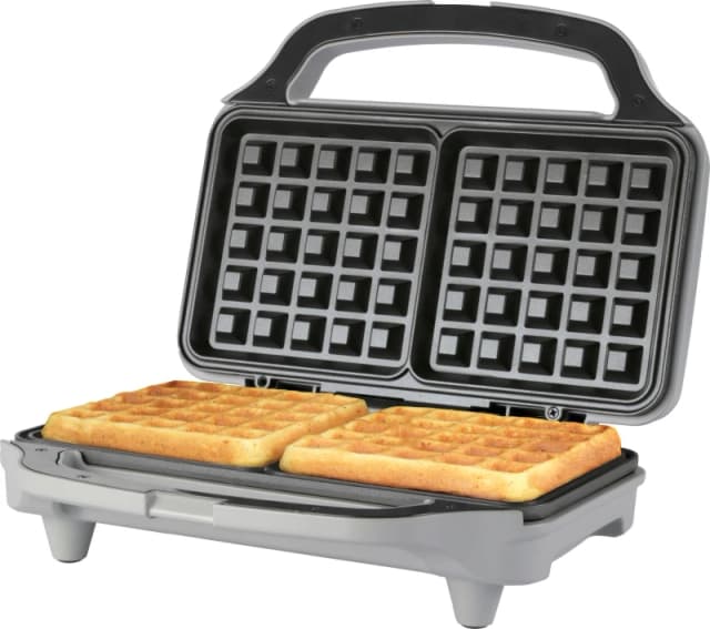 SALTER Aspen Waffle Maker - Silver 5054061591729