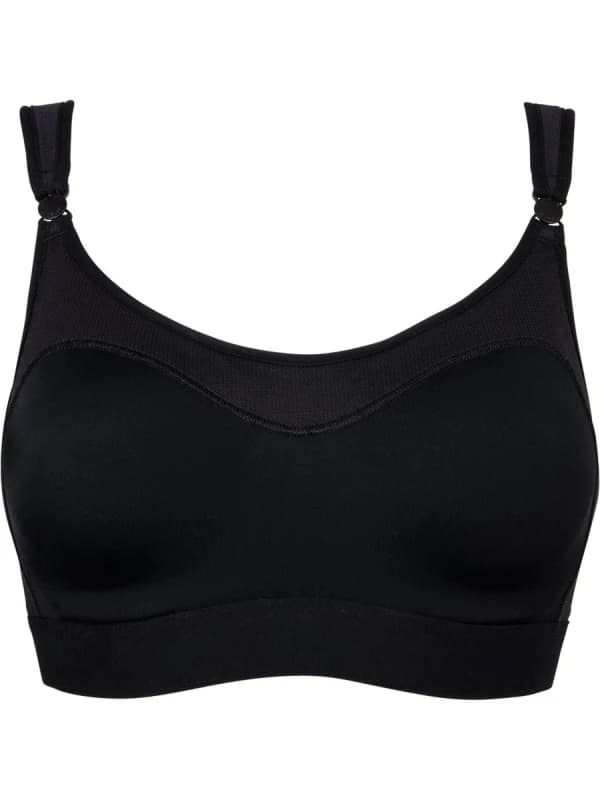 Berlei Womens Ultimate Performance Crop Top - Black Size: 40DD Black Female 40DD