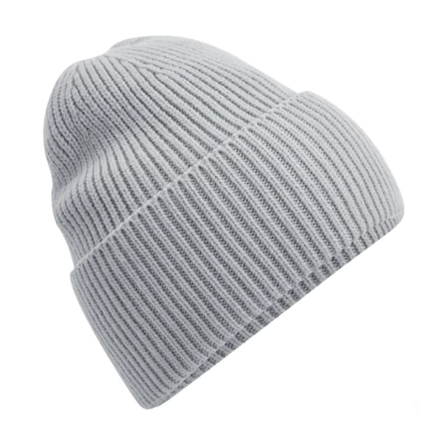 Beechfield Beechfield Men Cuffed Oversized Beanie in Light Grey Light Grey One Size Male 5059958977204
